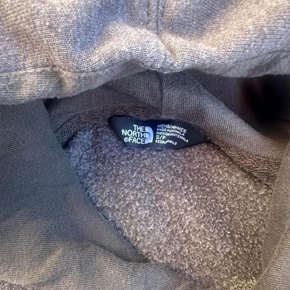 The North Face Men's Gray Hoodie with Red Logo